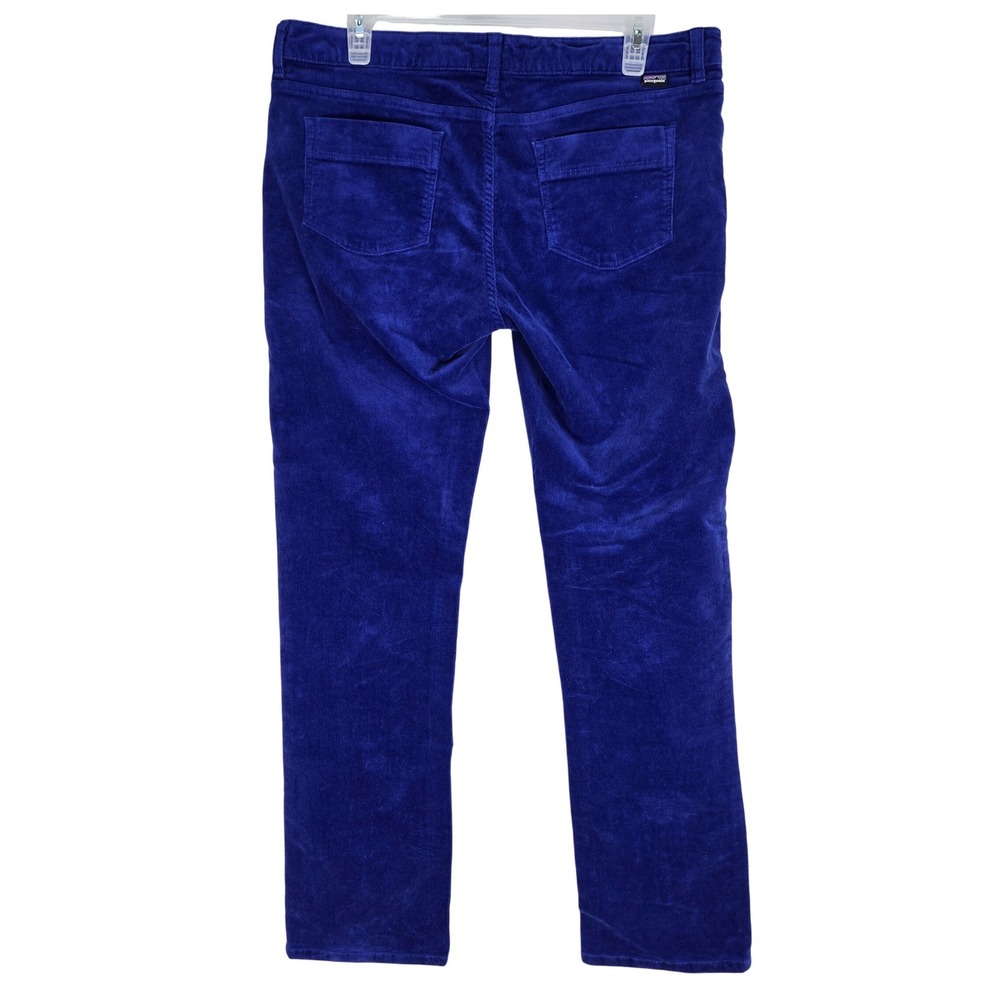 Patagonia Pants Womens 31 Straight Leg Blue Organic Cotton Corduroy Sustainable